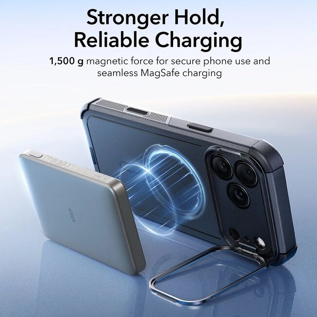 Husa pentru iPhone 17 Pro - ESR Cyber Armor Kickstand - Black