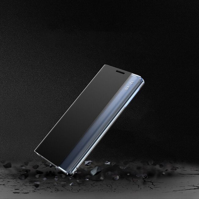 Husa Sleep Kickstand pentru Xiaomi Redmi Note 9 Pro / 9S (negru)