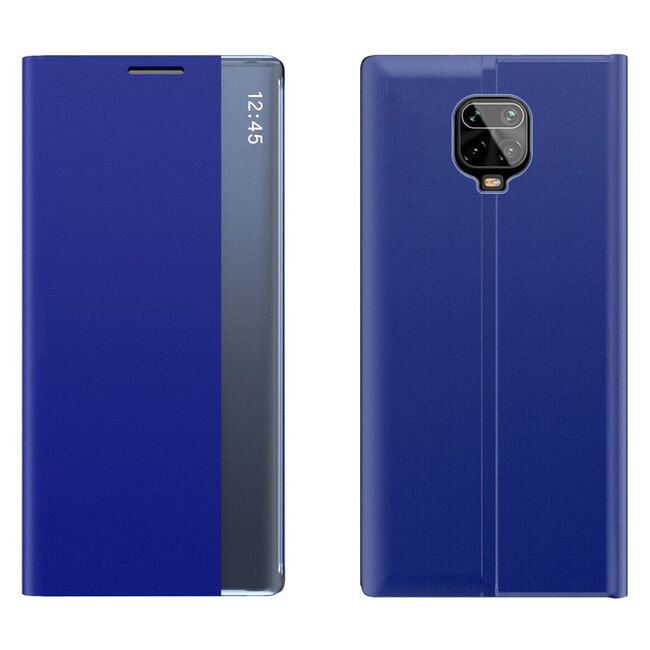 Husa Sleep Kickstand pentru Xiaomi Redmi Note 9 Pro / 9S, navy blue