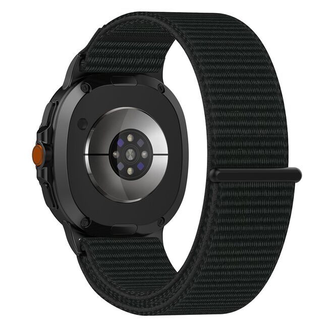 Curea pentru Samsung Galaxy Watch 8 40mm / Watch 8 44mm / Watch 8 Classic material textil, ajustabila, aerisita, design modern - negru