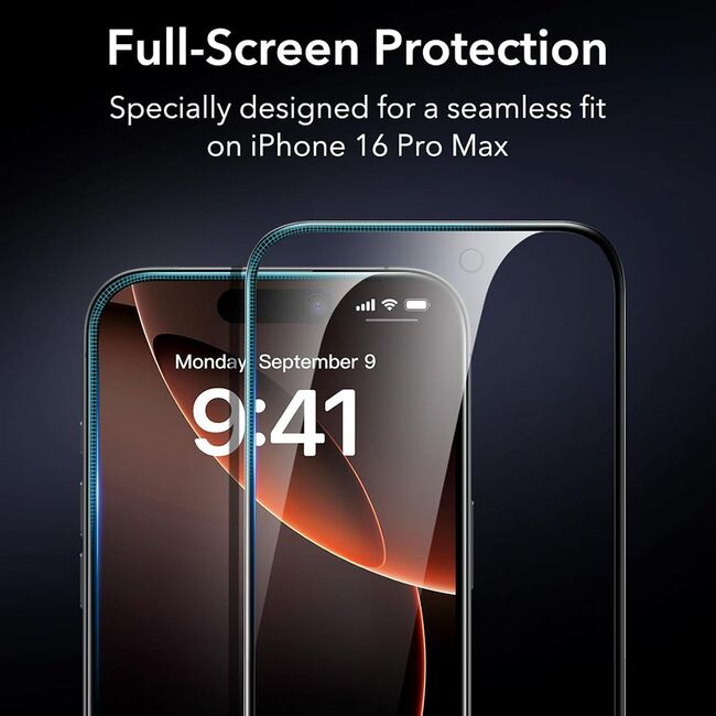 Folie pentru iPhone 17 Air (set 3) - ESR Tempered Glass - Clear