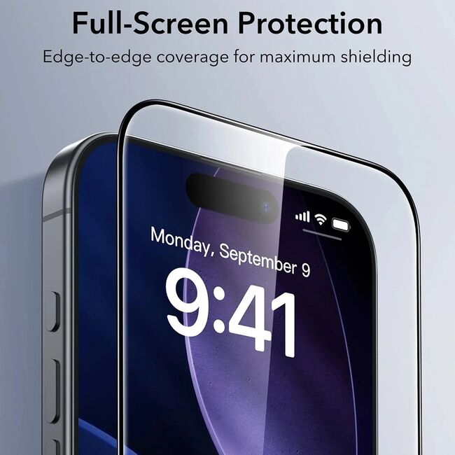 Folie pentru iPhone 17 Air (set 3) - ESR Tempered Glass UltraFit - Clear