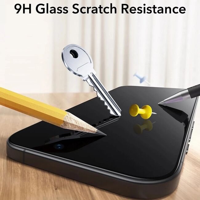 Folie pentru iPhone 17 Air (set 3) - ESR Tempered Glass UltraFit - Clear