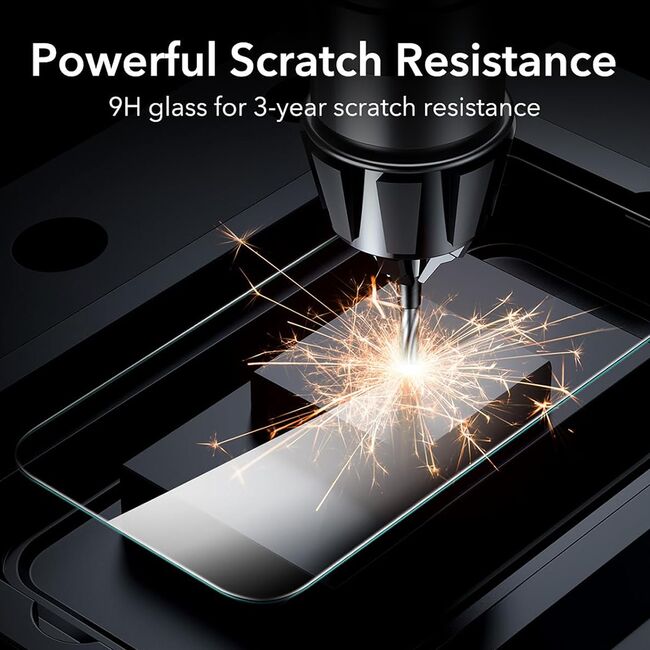 Folie pentru iPhone 17 Pro Max (set 3) - ESR Privacy Tempered Glass - Black