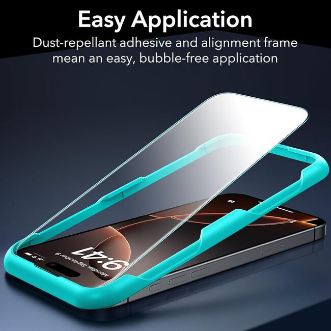 Folie pentru iPhone 17 Pro (set 3) - ESR Tempered Glass - Clear