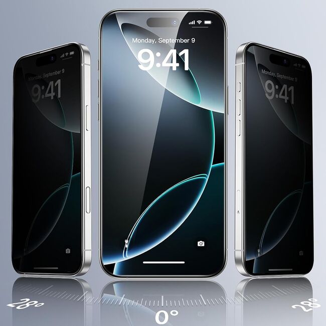 Folie pentru iPhone 17 (set 3) - ESR Privacy Tempered Glass - Black
