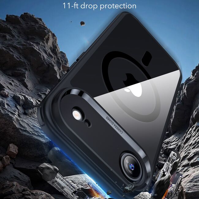 Husa pentru iPhone 17 Air - ESR Classic Hybrid HaloLock - Clear Black