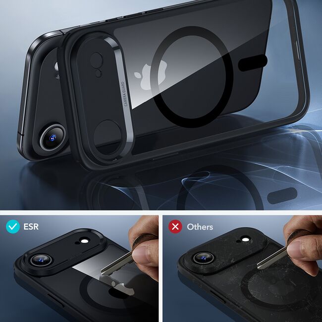 Husa pentru iPhone 17 Air - ESR Classic Hybrid HaloLock - Clear Black