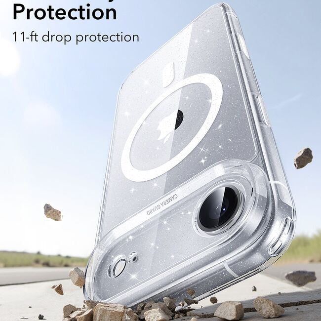 Husa pentru iPhone 17 Air - ESR Classic Hybrid HaloLock - Clear Shimmer