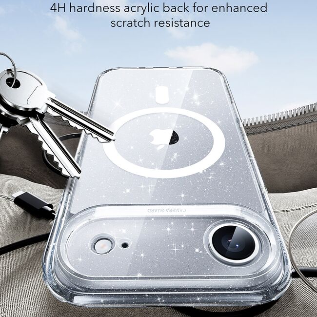 Husa pentru iPhone 17 Air - ESR Classic Hybrid HaloLock - Clear Shimmer
