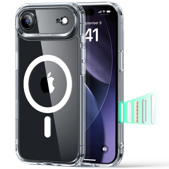 Husa pentru iPhone 17 Air - ESR Classic Hybrid HaloLock - Clear