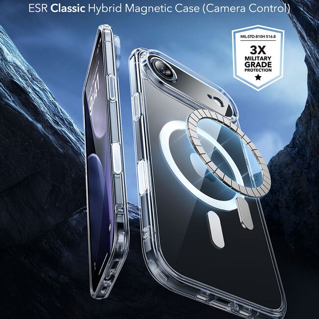 Husa pentru iPhone 17 Air - ESR Classic Hybrid HaloLock - Clear