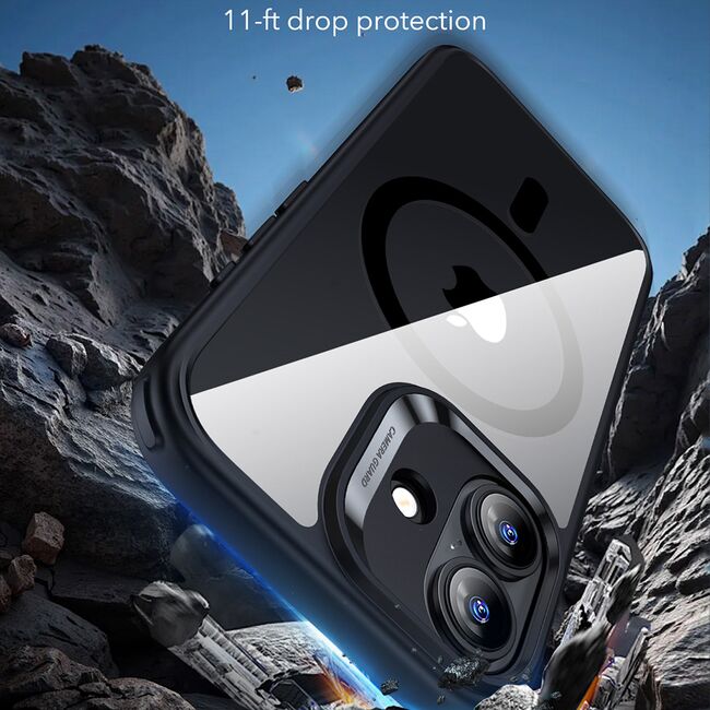 Husa pentru iPhone 17 - ESR Classic Hybrid HaloLock - Clear Black