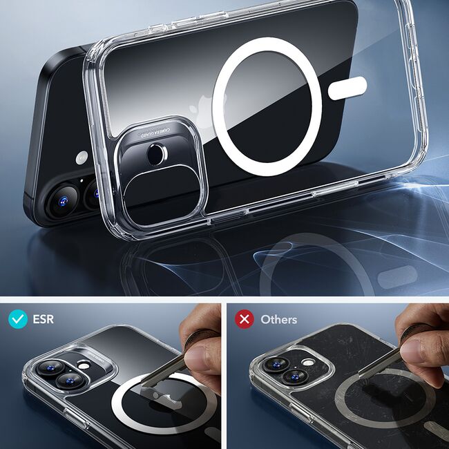 Husa pentru iPhone 17 - ESR Classic Hybrid HaloLock - Clear