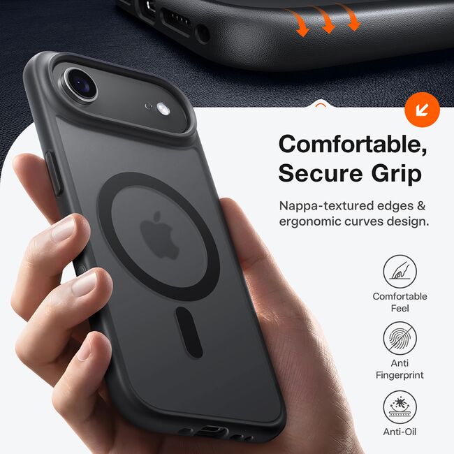 Husa pentru iPhone 17 Air - Torras Guardian Magnetic Series - Black