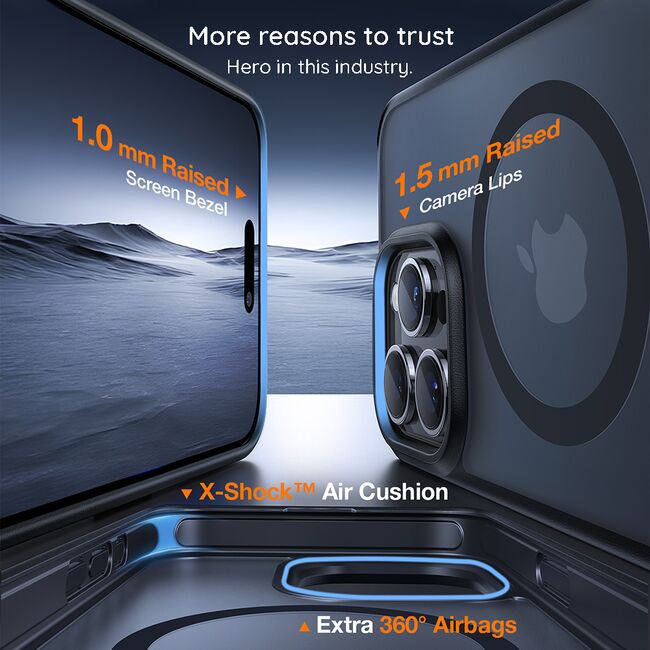 Husa pentru iPhone 17 Pro Max - Torras Pstand - Clear