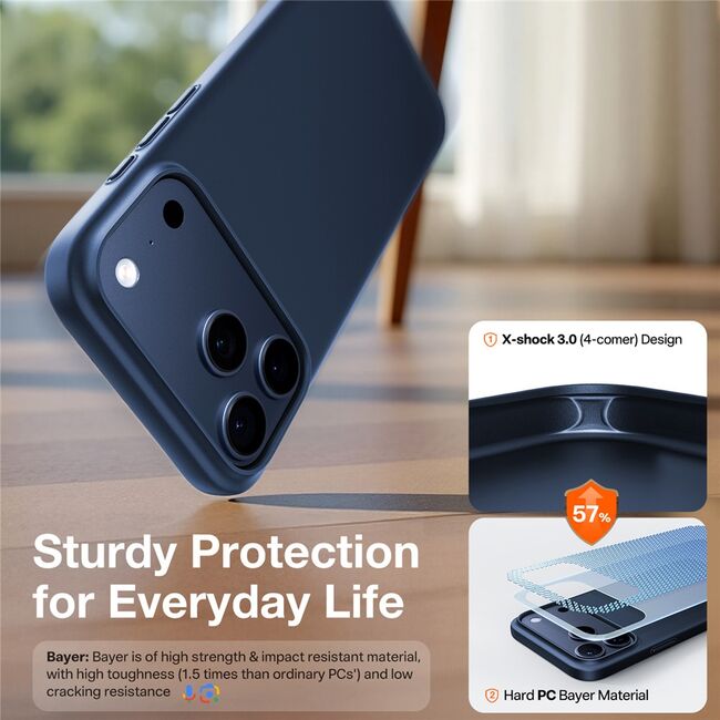 Husa pentru iPhone 17 Pro Max - Torras SlimFit MagSafe Series - Clear