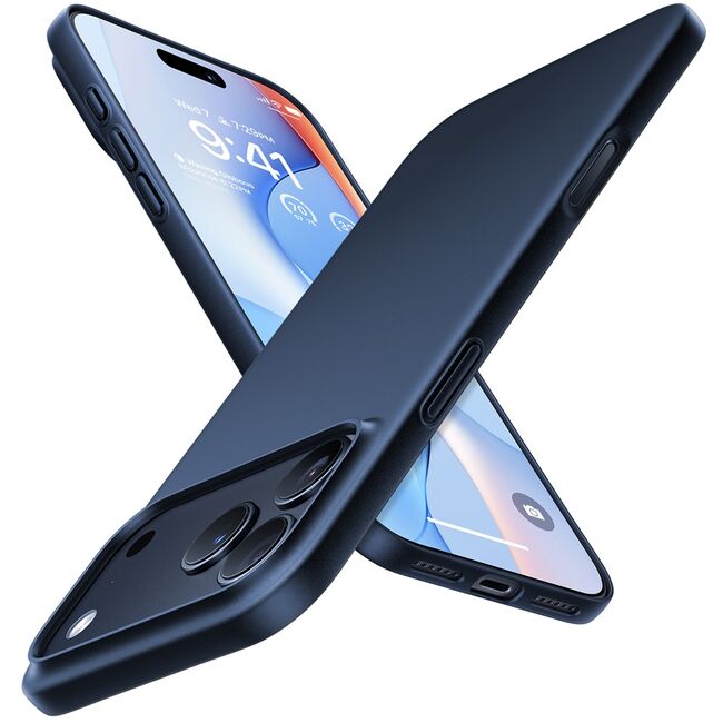 Husa pentru iPhone 17 Pro - Torras SlimFit MagSafe Series - Navy Blue