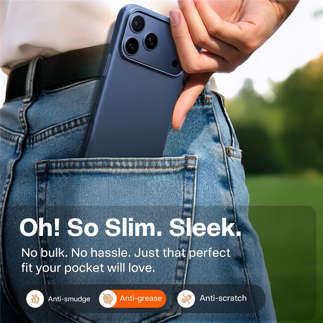 Husa pentru iPhone 17 Pro - Torras SlimFit MagSafe Series - Navy Blue
