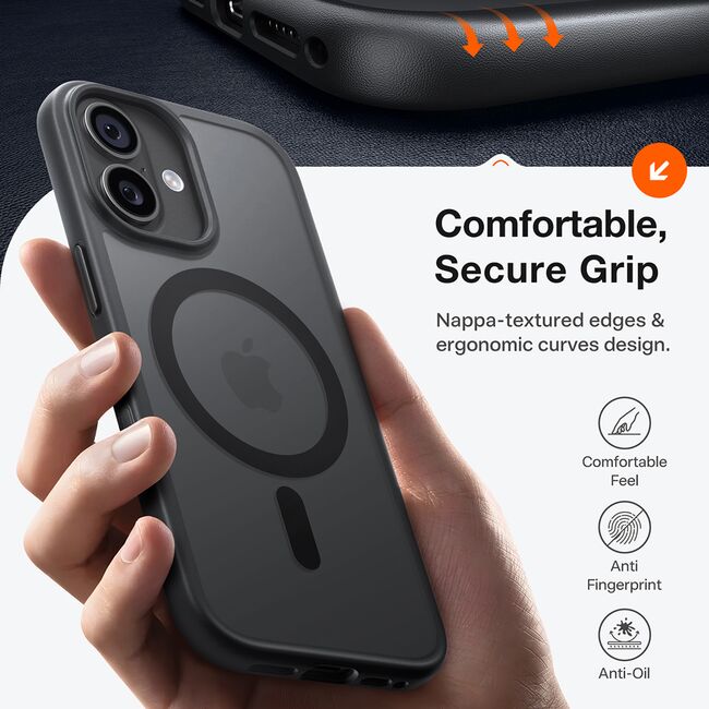 Husa pentru iPhone 17 - Torras Guardian Magnetic Series - Black