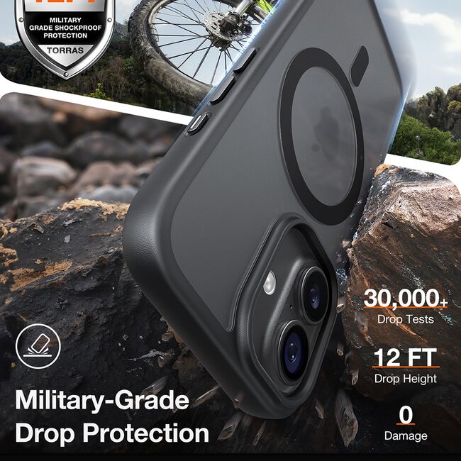 Husa pentru iPhone 17 - Torras Guardian Magnetic Series - Black