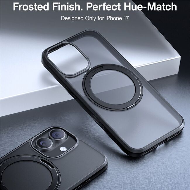 Husa pentru iPhone 17 - Torras Ostand Pro MagSafe Series - Negru
