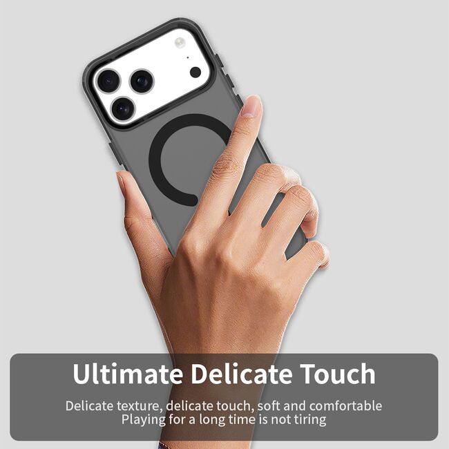 Husa premium pentru iPhone 17 Pro Max VivaShell Fusion compatibila MagSafe, Anti-Shock - Protectie Avansata Display & Camera - Design Slim și Elegant - negru