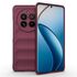 Husa pentru  Realme 12 Pro, Realme 12 Pro+ Liquid Silicone, Microfibre Lining, Non-Slip Airbag Design, bordeaux