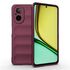 Husa pentru  Realme C67 4G Liquid Silicone, Microfibre Lining, Non-Slip Airbag Design, rosu