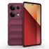 Husa pentru  Xiaomi Redmi Note 13 Pro 4G Liquid Silicone, Microfibre Lining, Non-Slip Airbag Design, burgundy