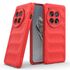 Husa pentru  OnePlus 12 Liquid Silicone, Microfibre Lining, Non-Slip Airbag Design, rosu