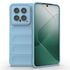 Husa pentru  Xiaomi 14 Liquid Silicone, Microfibre Lining, Non-Slip Airbag Design, rosu