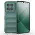 Husa pentru  Xiaomi 14 Liquid Silicone, Microfibre Lining, Non-Slip Airbag Design, rosu