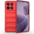 Husa pentru  Xiaomi Poco X6 Pro Liquid Silicone, Microfibre Lining, Non-Slip Airbag Design, rosu