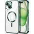 Husa pentru  iPhone 15 Plus cu MagSafe si protectie pentru lentile anti-shock 1.5 mm - verde
