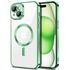 Husa pentru  iPhone 15 Plus cu MagSafe si protectie pentru lentile anti-shock 1.5 mm - verde