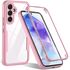 Pachet 360: Husa cu folie integrata pentru  Samsung Galaxy A35 Cover360 fata / spate - roz
