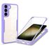 Pachet 360: Husa cu folie integrata pentru  Samsung Galaxy S23 Plus  Cover360 fata / spate - mov