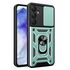 Husa pentru  Samsung Galaxy A35 Ring Armor Kickstand Tough Rugged Cover cu protectie camera, albastru