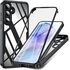 Pachet 360: Husa cu folie integrata pentru  Samsung Galaxy A35 Cover360 fata / spate - roz