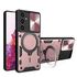 Husa pentru  Samsung Galaxy S23 FE cu protecție pentru cameră și suport magnetic integrat Ring Shockproof, rose gold