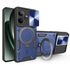 Husa pentru   Realme GT 6 / GT 6T cu protecție pentru cameră și suport magnetic integrat Ring Shockproof, albastru