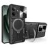 Husa pentru   Realme GT 6 / GT 6T cu protecție pentru cameră și suport magnetic integrat Ring Shockproof, albastru