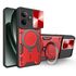 Husa pentru   Realme GT 6 / GT 6T cu protecție pentru cameră și suport magnetic integrat Ring Shockproof, albastru