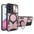 Husa pentru  Motorola Moto G72 cu protecție pentru cameră și suport magnetic integrat Ring Shockproof, rosu