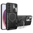 Husa pentru  Samsung Galaxy A55 cu protecție pentru cameră și suport magnetic integrat Ring Shockproof, negru