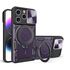 Husa pentru  iPhone 15 Pro cu protecție pentru cameră și suport magnetic integrat Ring Shockproof, negru