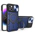 Husa pentru  iPhone 15 cu protecție pentru cameră și suport magnetic integrat Ring Shockproof, albastru