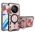 Husa pentru  Honor Magic 6 Lite cu protecție pentru cameră și suport magnetic integrat Ring Shockproof, rose gold