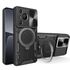Husa pentru  Huawei Pura 70 cu protecție pentru cameră și suport magnetic integrat Ring Shockproof, negru